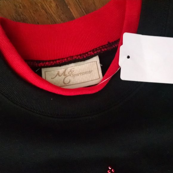 M & C Sportswear Holiday Sweatshirt Small New with Tag - Picture 3 of 4